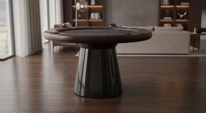 Mesa de Carteado Redonda 4 Lugares Compacta com Porta Copos - R22